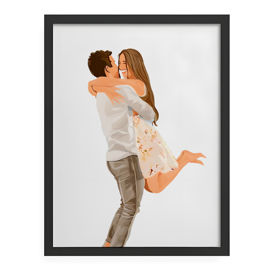 Personalized Couples Portrait