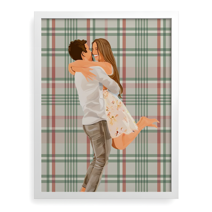 Personalized Couples Portrait