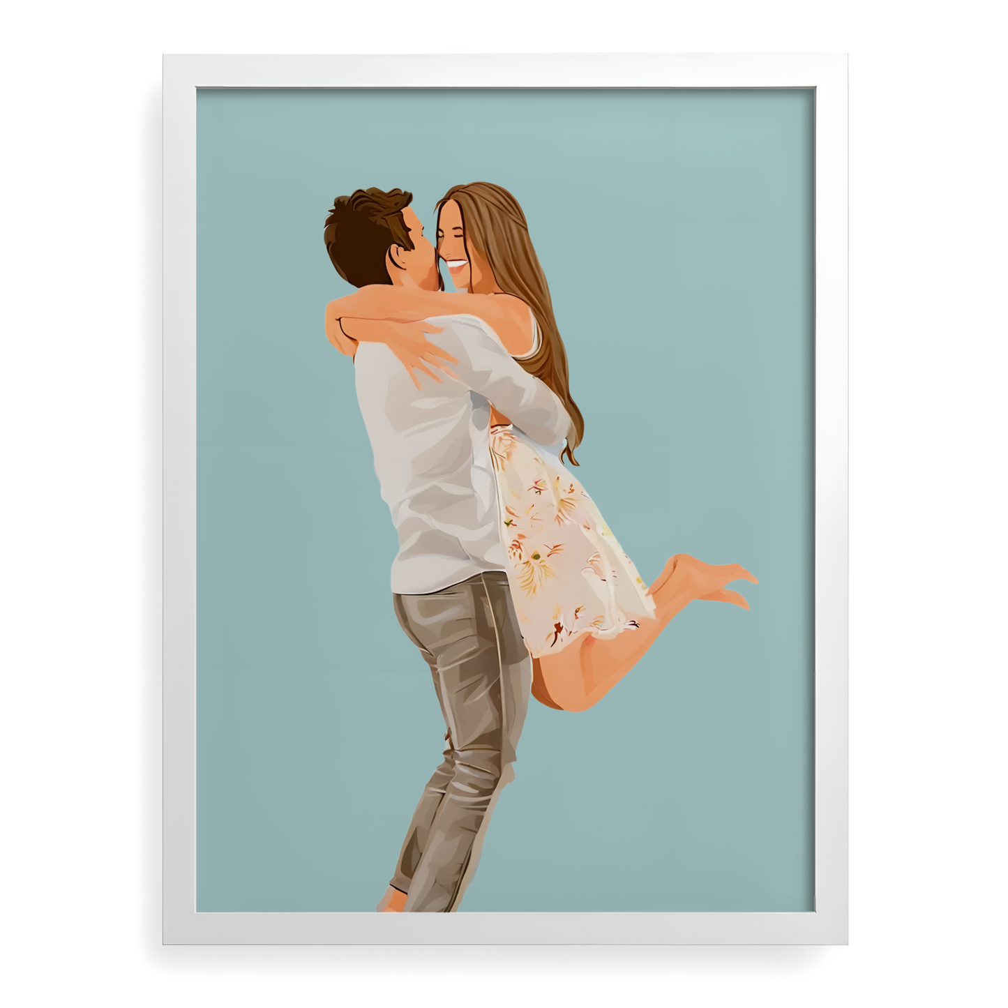 Personalized Couples Portrait